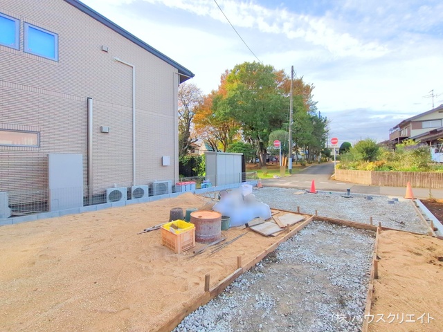 千葉県流山市江戸川台東４丁目の新築戸建て外構写真 2025年11月10日撮影