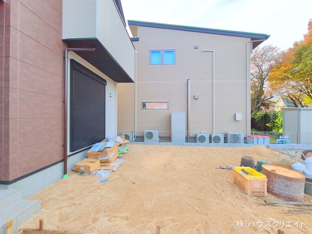 千葉県流山市江戸川台東４丁目の新築戸建て外構写真 2025年11月10日撮影