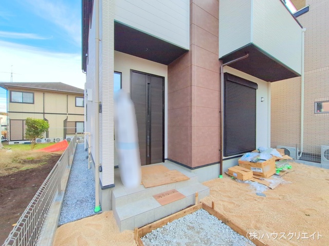 千葉県流山市江戸川台東４丁目の新築戸建て外構写真 2025年11月10日撮影