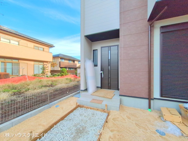 千葉県流山市江戸川台東４丁目の新築戸建て外構写真 2025年11月10日撮影