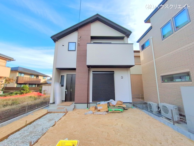 千葉県流山市江戸川台東４丁目の新築戸建て外構写真 2025年11月10日撮影