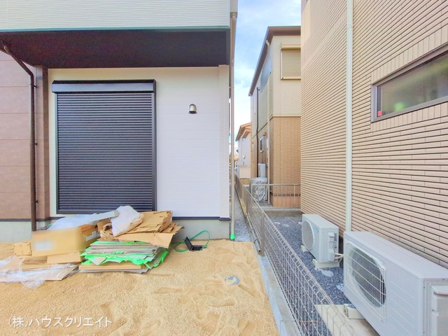 千葉県流山市江戸川台東４丁目の新築戸建て外構写真 2025年11月10日撮影