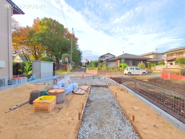 千葉県流山市江戸川台東４丁目の新築戸建て外構写真 2025年11月10日撮影