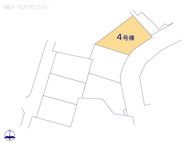千葉県松戸市東平賀の新築戸建て全体区画図 ※図面と異なる場合は現況を優先