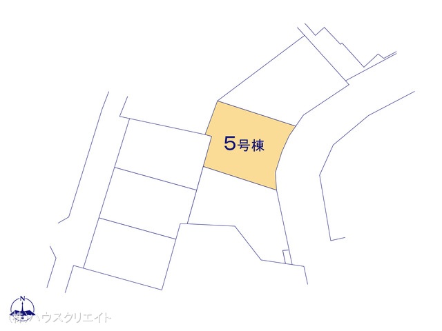 千葉県松戸市東平賀の新築戸建て全体区画図 ※図面と異なる場合は現況を優先