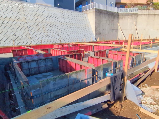 千葉県松戸市東平賀の新築戸建て基礎写真 2025年12月14日撮影