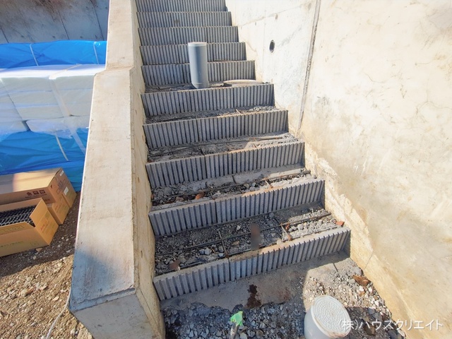 千葉県松戸市東平賀の新築戸建て基礎写真 2026年1月7日撮影