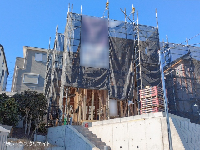 千葉県松戸市東平賀の新築戸建て上棟写真 2026年1月28日撮影