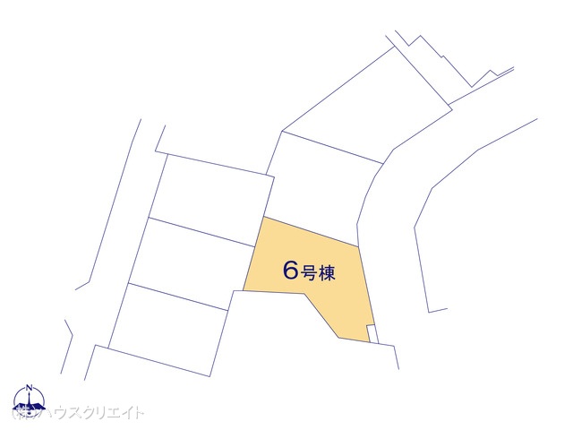 千葉県松戸市東平賀の新築戸建て全体区画図 ※図面と異なる場合は現況を優先
