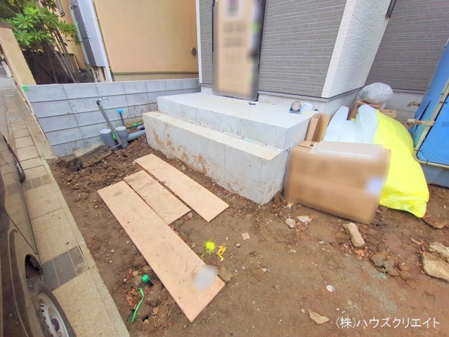 千葉県船橋市芝山１丁目の新築戸建て外構写真 2025年12月18日撮影