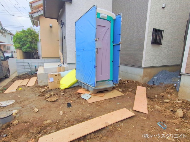 千葉県船橋市芝山１丁目の新築戸建て外構写真 2025年12月18日撮影