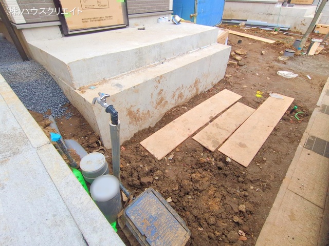 千葉県船橋市芝山１丁目の新築戸建て外構写真 2025年12月18日撮影