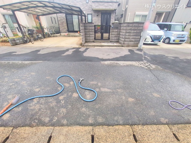 千葉県松戸市中金杉２丁目の新築戸建て外構写真 2025年10月14日撮影