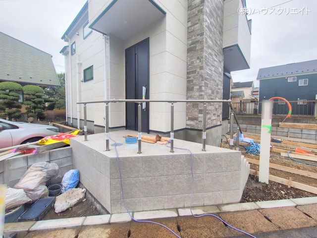 千葉県松戸市中金杉２丁目の新築戸建て外構写真 2025年10月14日撮影