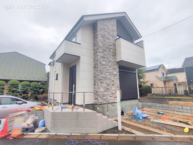 千葉県松戸市中金杉２丁目の新築戸建て外構写真 2025年10月14日撮影