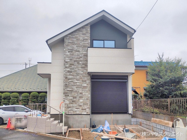 千葉県松戸市中金杉２丁目の新築戸建て外構写真 2025年10月14日撮影