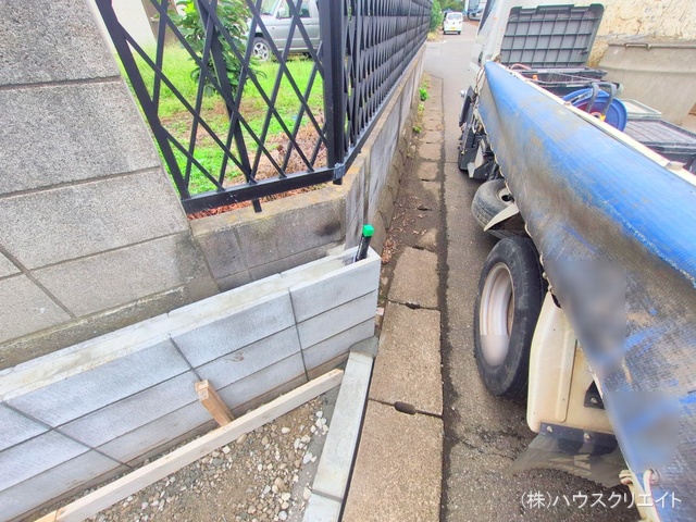 千葉県松戸市中金杉２丁目の新築戸建て外構写真 2025年10月14日撮影