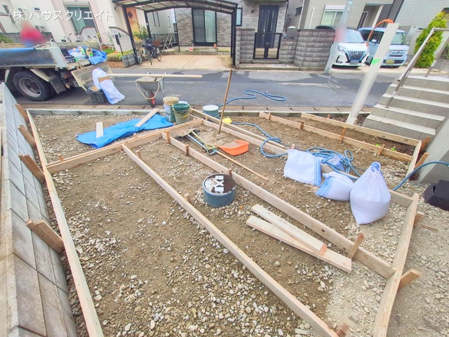 千葉県松戸市中金杉２丁目の新築戸建て外構写真 2025年10月14日撮影