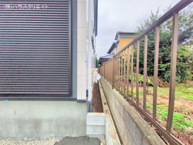 千葉県松戸市中金杉２丁目の新築戸建て外構写真 2025年10月14日撮影