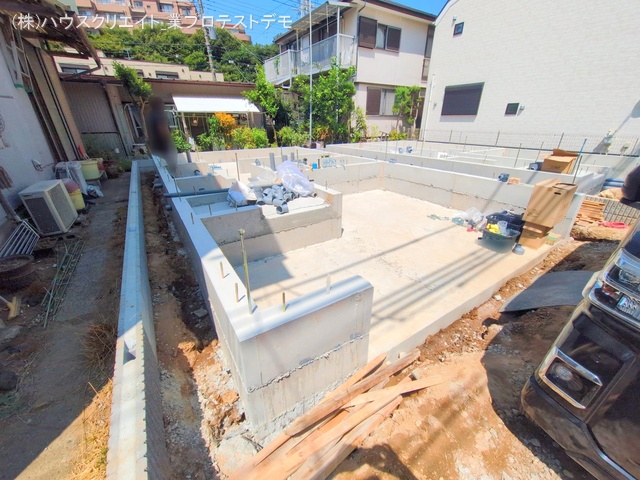 千葉県船橋市北本町２丁目の新築戸建て基礎写真 2025年8月26日撮影