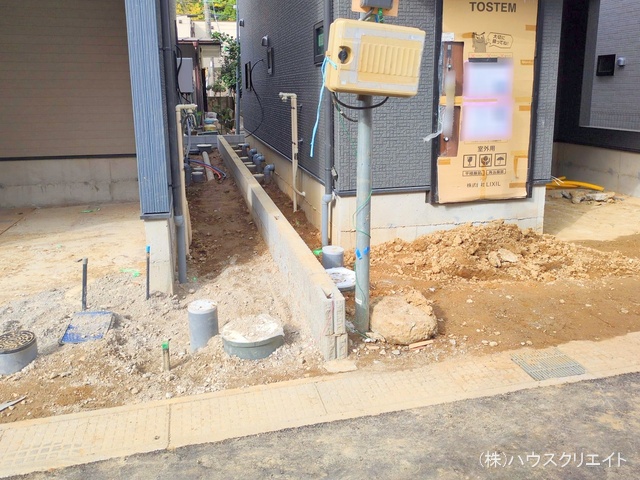 千葉県船橋市北本町２丁目の新築戸建て外構写真 2025年11月17日撮影
