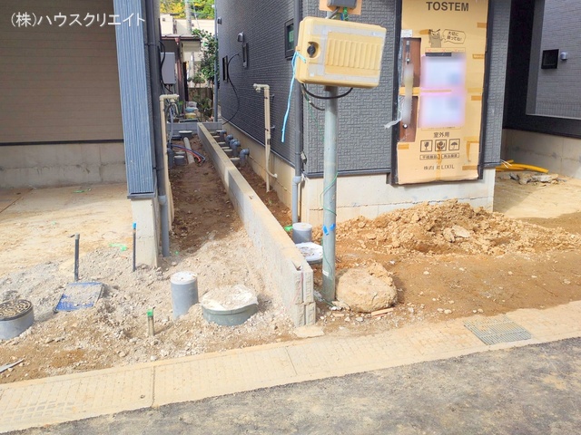 千葉県船橋市北本町2丁目の新築戸建て外構写真 2025年11月17日撮影