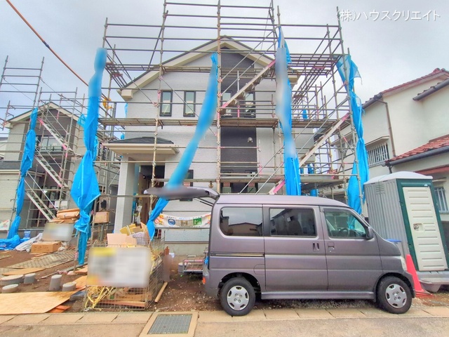 千葉県松戸市五香７丁目の新築戸建て外構写真 2025年10月23日撮影