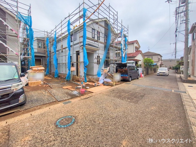 千葉県松戸市五香７丁目の新築戸建て外構写真 2025年10月23日撮影