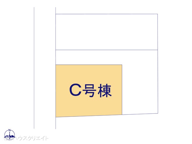 千葉県松戸市五香７丁目の新築戸建て全体区画図 ※図面と異なる場合は現況を優先