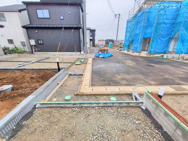 千葉県松戸市古ケ崎３丁目の新築戸建て外構写真 2025年10月21日撮影