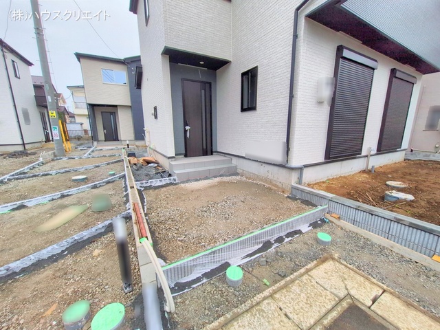 千葉県松戸市古ケ崎３丁目の新築戸建て外構写真 2025年10月21日撮影