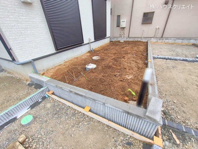 千葉県松戸市古ケ崎３丁目の新築戸建て外構写真 2025年10月21日撮影