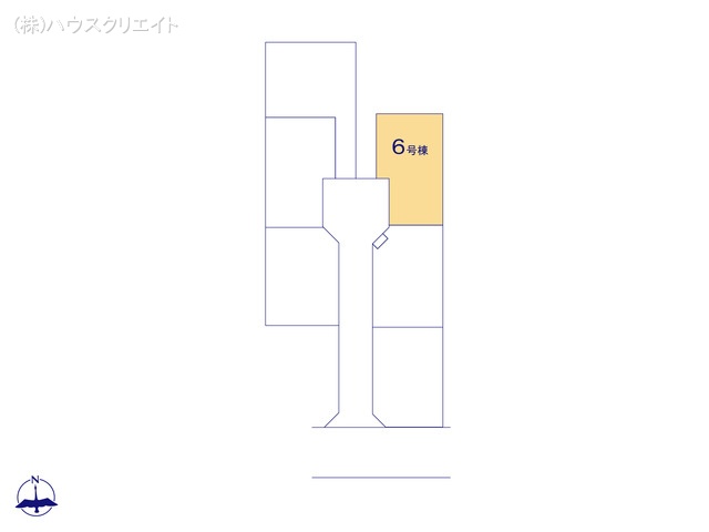 千葉県松戸市古ケ崎３丁目の新築戸建て全体区画図 ※図面と異なる場合は現況を優先