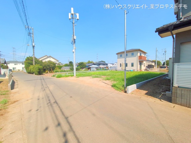 千葉県柏市大室の新築戸建て更地・土地写真 2025年8月31日撮影
