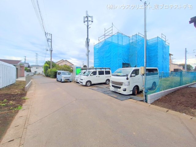 千葉県柏市大室の新築戸建て上棟写真 2025年10月5日撮影