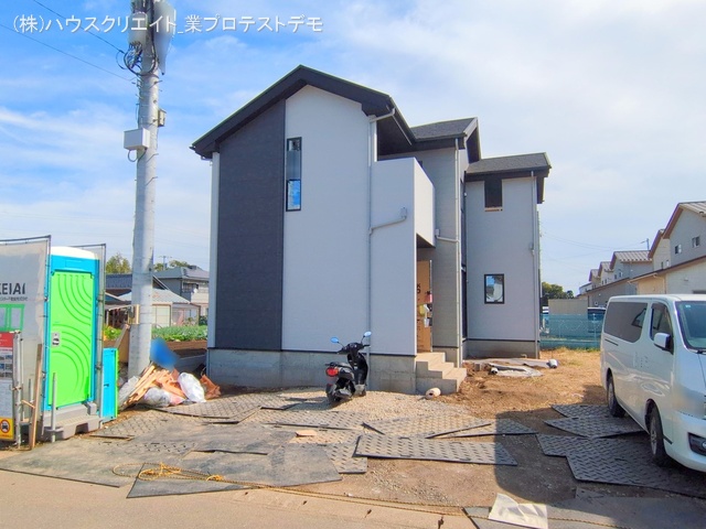 千葉県柏市大室の新築戸建て外構写真 2025年10月28日撮影