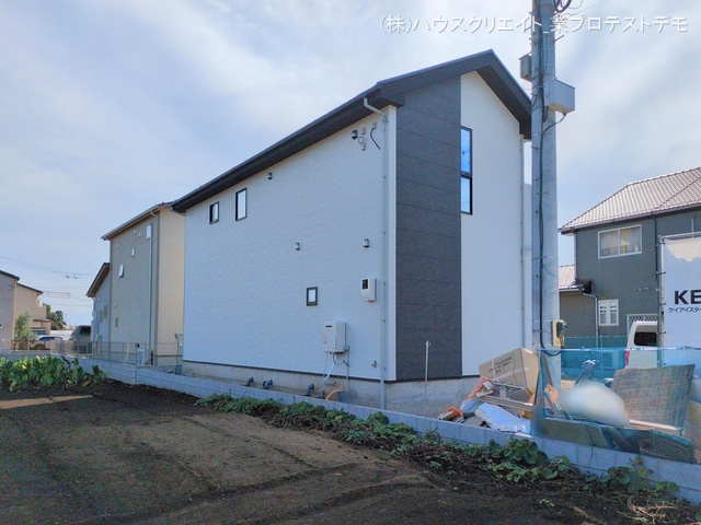 千葉県柏市大室の新築戸建て外構写真 2025年10月28日撮影