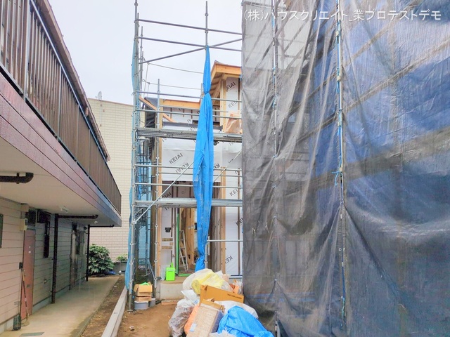 千葉県船橋市習志野２丁目の新築戸建てシート写真 2025年10月21日撮影