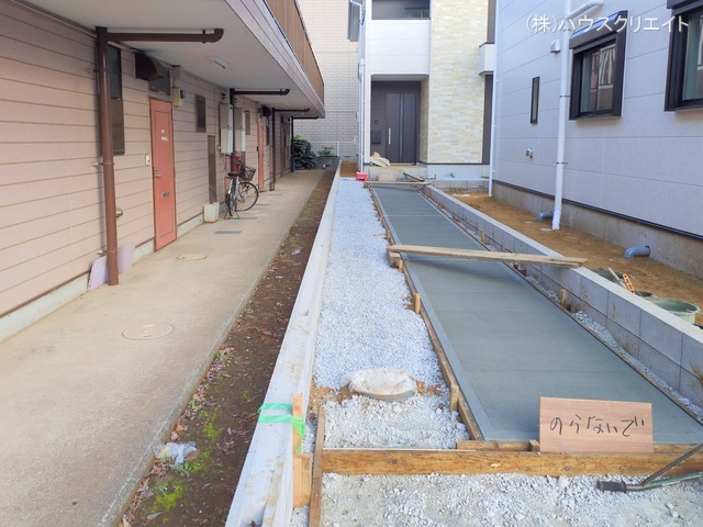 千葉県船橋市習志野2丁目の新築戸建て外構写真 2025年12月1日撮影