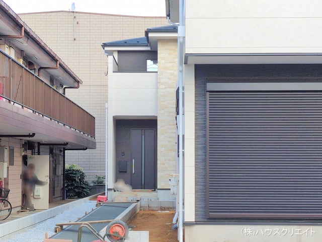 千葉県船橋市習志野2丁目の新築戸建て外構写真 2025年12月1日撮影