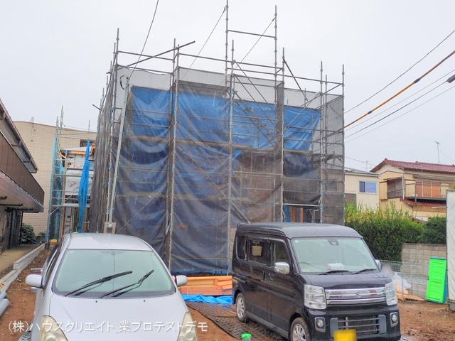 千葉県船橋市習志野２丁目の新築戸建て上棟写真 2025年10月21日撮影