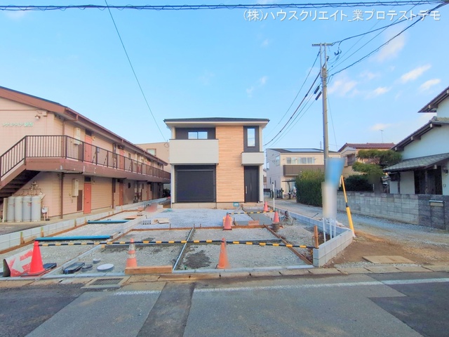 千葉県船橋市習志野２丁目の新築戸建て外構写真 2025年12月1日撮影