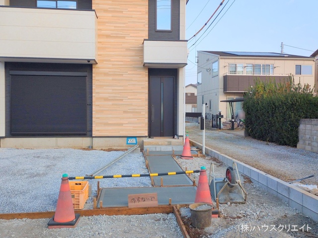 千葉県船橋市習志野2丁目の新築戸建て外構写真 2025年12月1日撮影