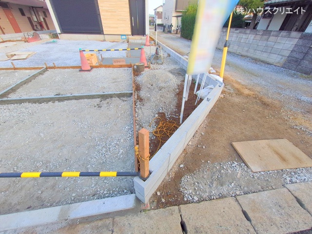 千葉県船橋市習志野2丁目の新築戸建て外構写真 2025年12月1日撮影