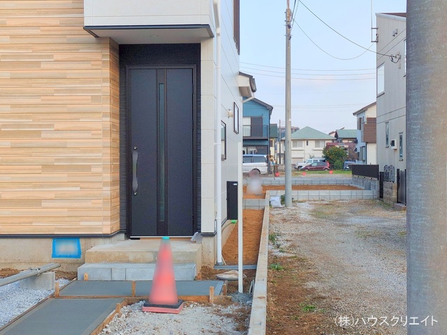 千葉県船橋市習志野2丁目の新築戸建て外構写真 2025年12月1日撮影