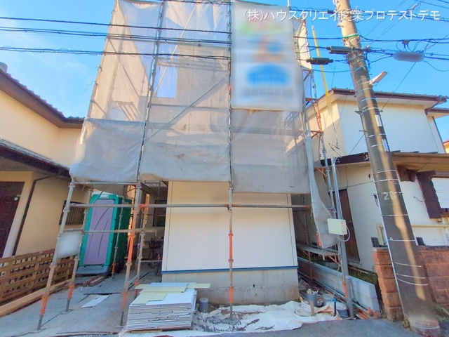 千葉県船橋市八木が谷２丁目の新築戸建てシート写真 2025年12月9日撮影