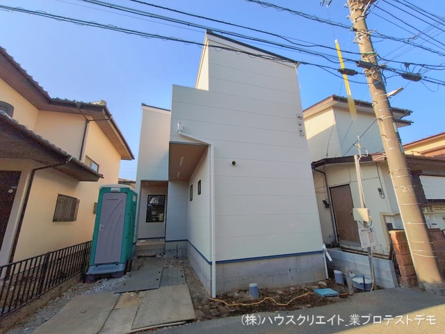 千葉県船橋市八木が谷２丁目の新築戸建て外構写真 2026年1月12日撮影