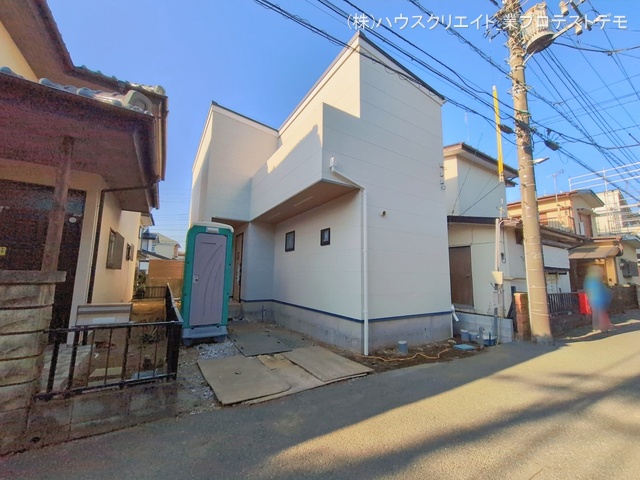 千葉県船橋市八木が谷２丁目の新築戸建て外構写真 2026年1月12日撮影
