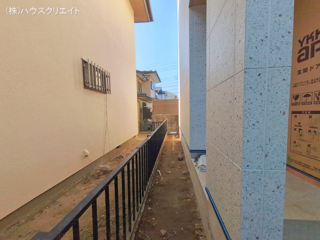 千葉県船橋市八木が谷２丁目の新築戸建て外構写真 2026年1月12日撮影