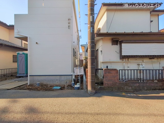 千葉県船橋市八木が谷２丁目の新築戸建て外構写真 2026年1月12日撮影